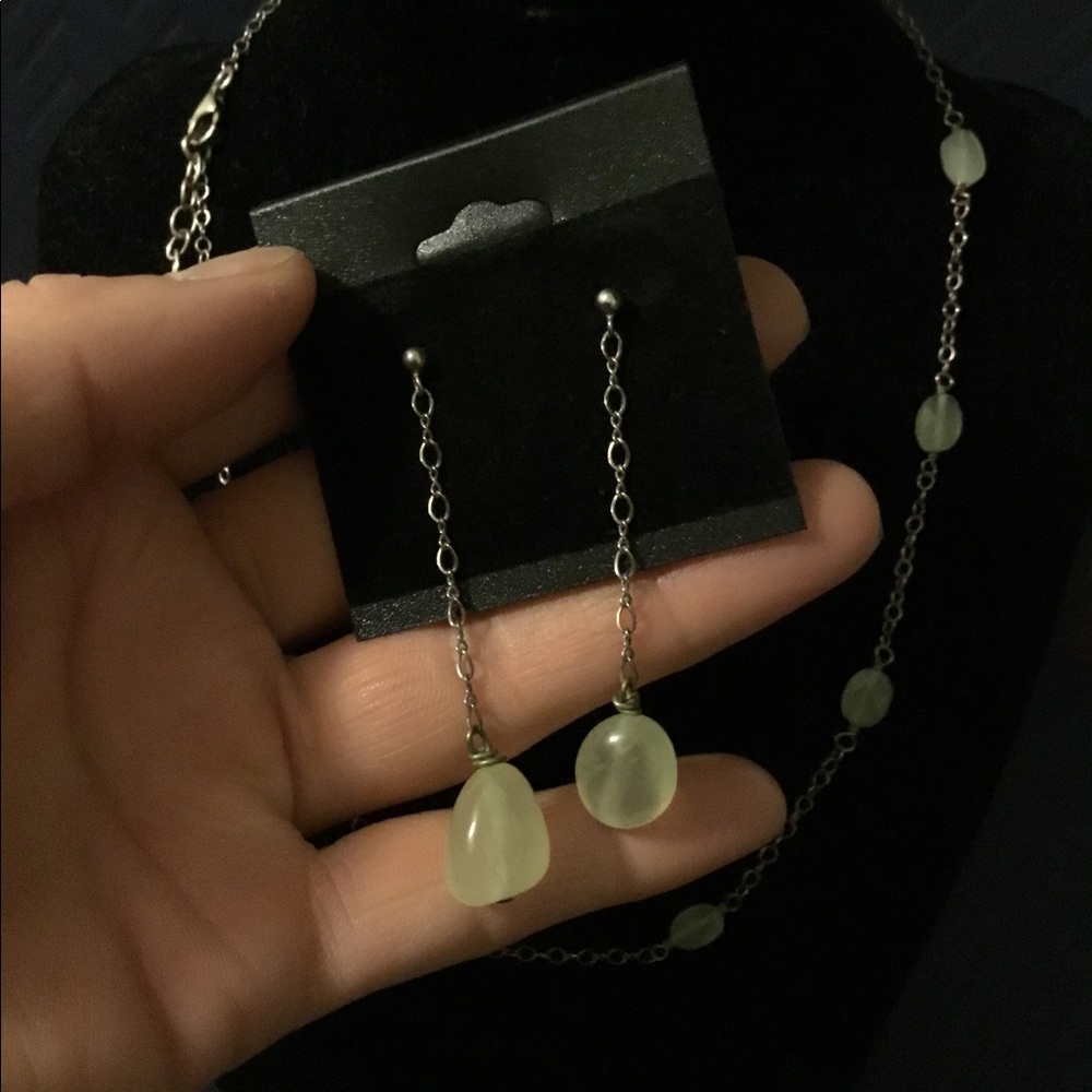 Sterling Silver and Genuine stone